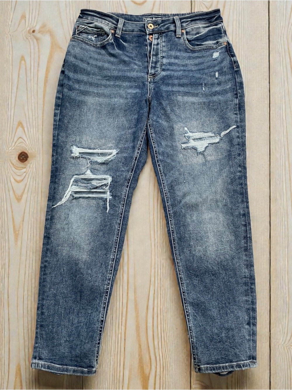 Maurices Distressed Distressed High-Rise Boyfriend Jeans